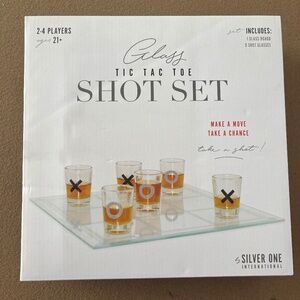 Tic tac toe shot set